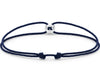 navy blue interlaced cord bracelet 1g
